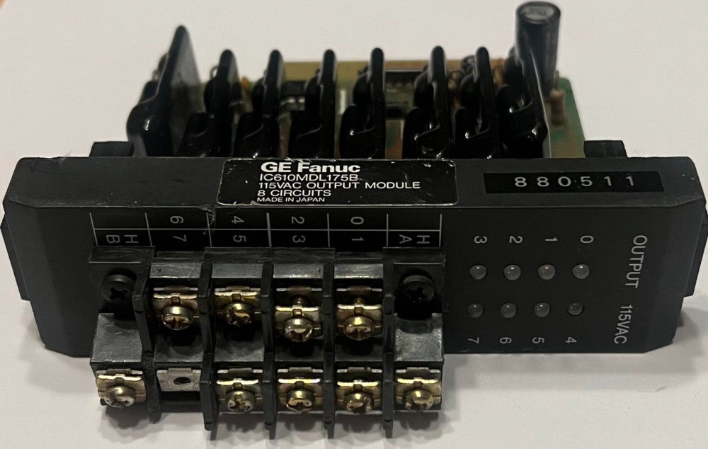 GENERAL ELECTRIC GE FANUC IC610MDL175B 115VAC Output Module 8 Circuits