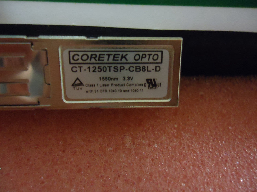 CT-1250TSP-CB8L-D 1550 Coretek SFP with DDMI, 1.25Gb/s, 80km Brand New!
