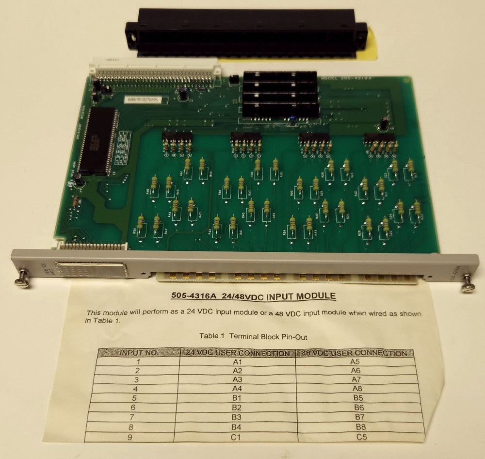 SIEMENS 505 4316A 24-28 VDC Input Module 2586267 0002 A