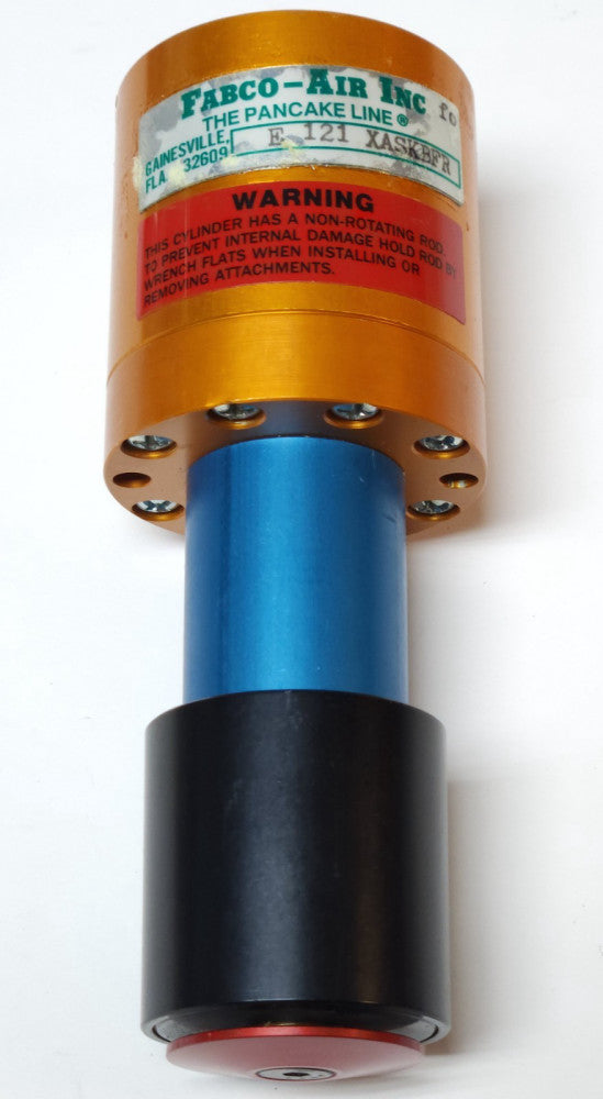 FABCO AIR E 121 XASXBFR PANCAKE LINE PNEUMATIC CYLINDER
