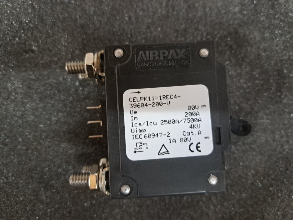 New, Sensata, CELPK11-1REC4-39604-200-V, 200A, 80V BREAKER AM-STYLE, DBL WIDE