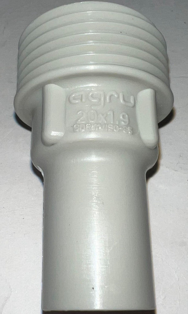 AGRU SDR 11 ISO S5 PP R 10/2 20 X 1.9 Piping Half Unions