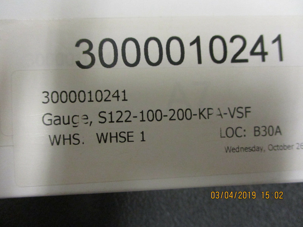 S122-100-0-200-KPA-VSF Brooks 2 inch Stainless Steel Indicating BRAND NEW!