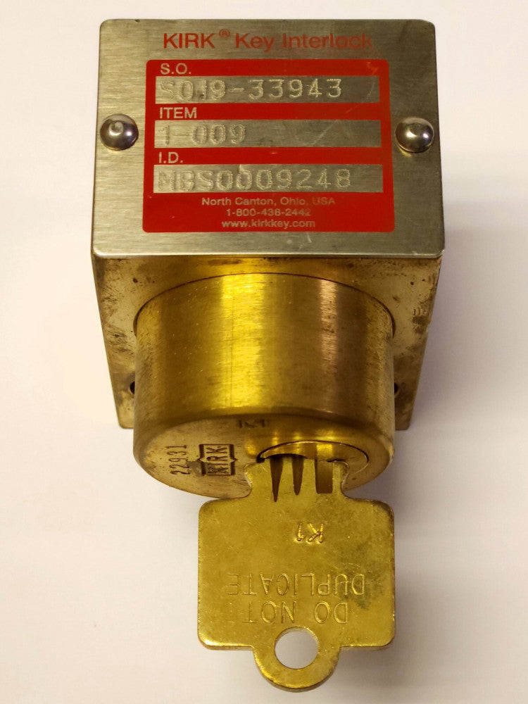KIRK KEY S019 Flush SINGLE KEY INTERLOCK