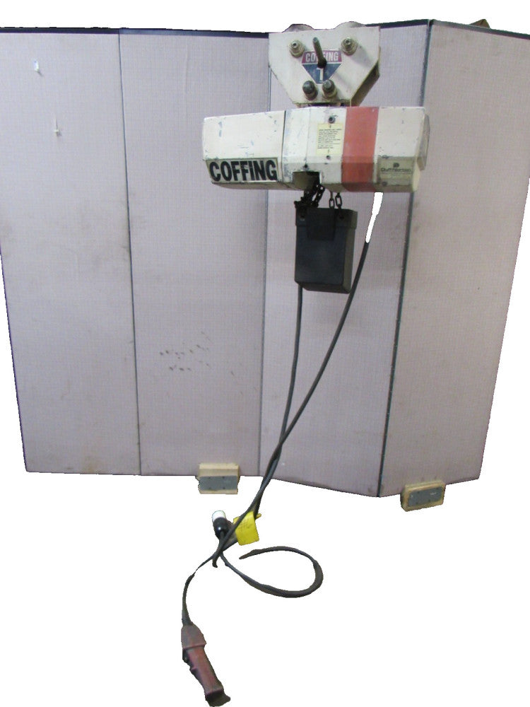 Coffing Electric Chain Hoist EC.2016.3 1 T Ton 230/460V 3Ph 175" Drop W/ Trolley