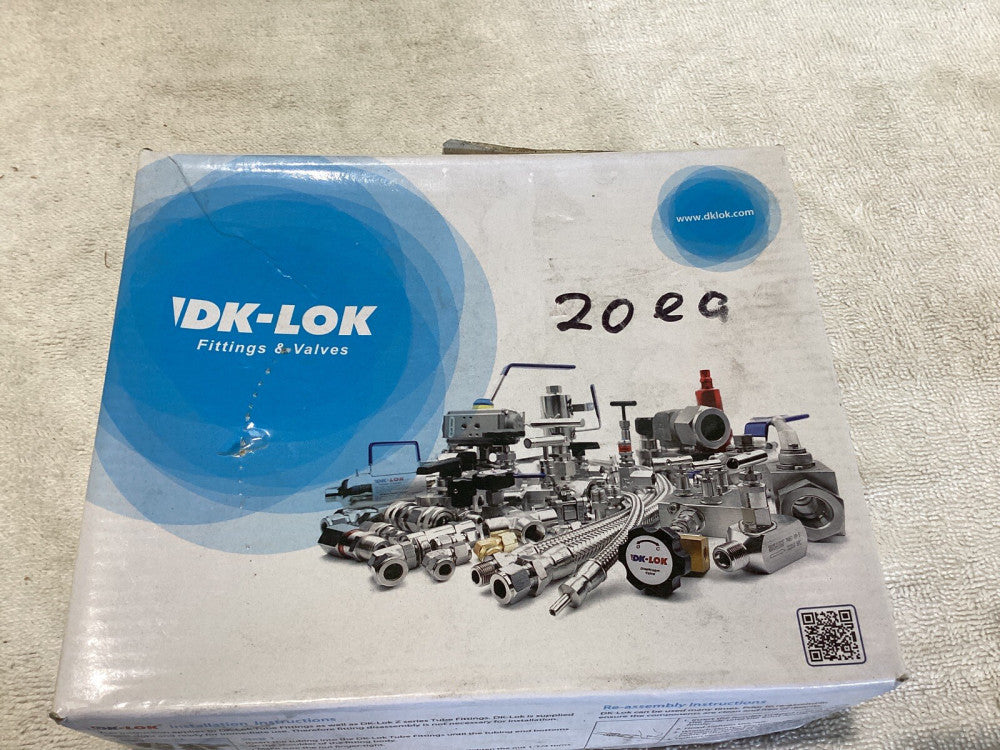 1/2” Union Tee 316 Stainless Steel. DK-LOK DT-8. Box of 20