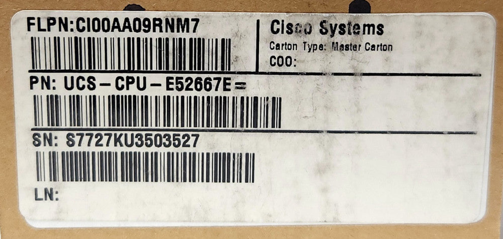 SEALED CISCO UCS CPU E52667E INTEL XEON E5-2667 PROCESSOR Module 3.20 GHZ V4 135
