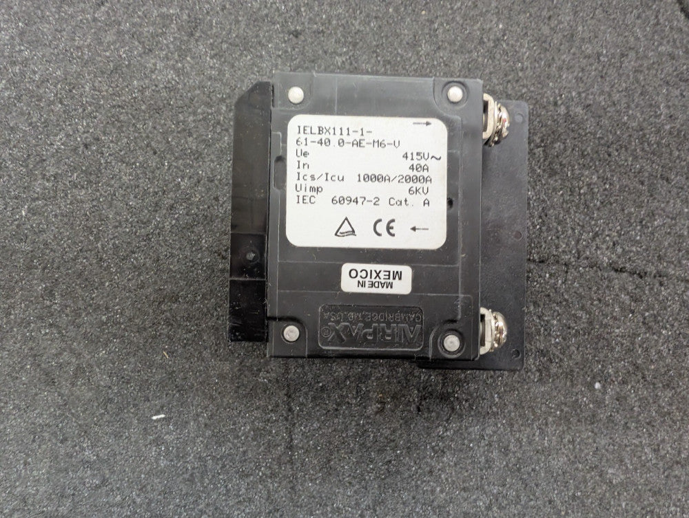 New, Airpax, IELBX111-1-61-40.0-AE-M6-V, CIR BRKR HYD MAG