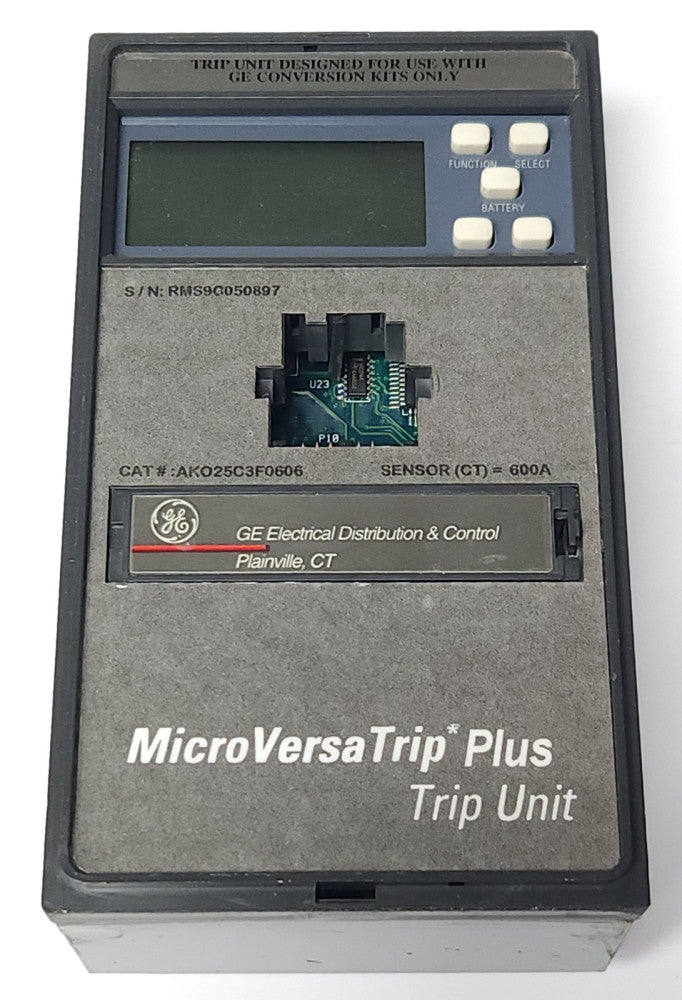 GENERAL ELECTRIC AKO25C3F0606 Micro Versa TRIP PLUS POWER BREAKER TRIP UNIT SENS