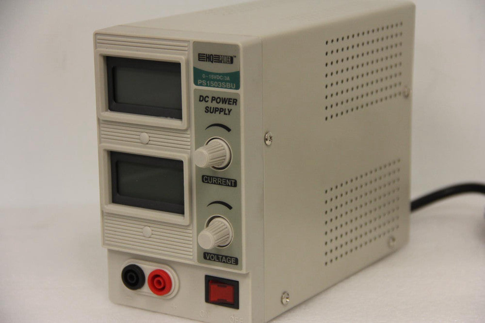 HQ POWER PS1503SBU 0-15VDC 0-3A DC Power Supply "NEW"