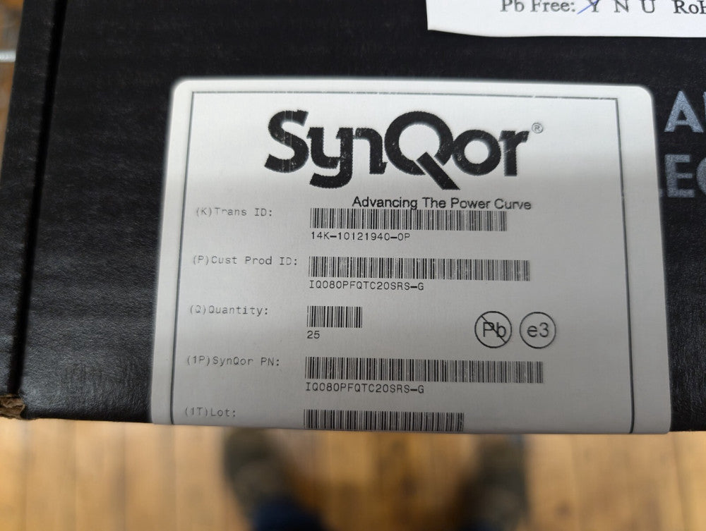 New, Synqor, IQ080PFQTC20SRS-G, FILTER EMI -80 TO 80V 20A