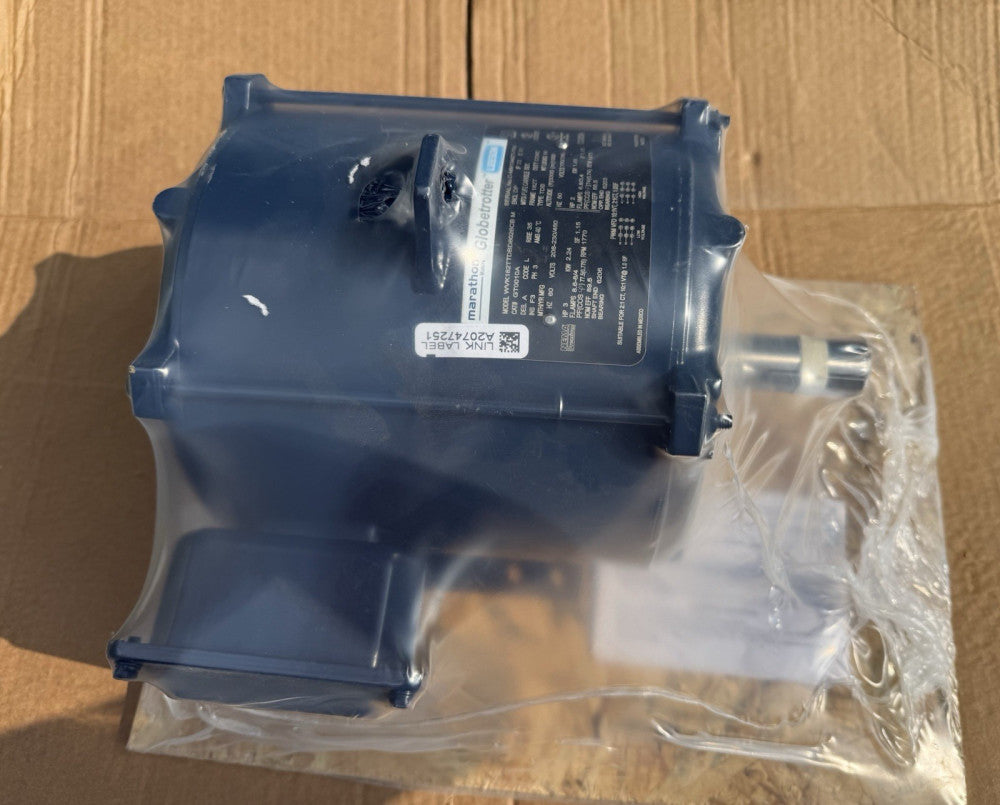 Leeson Marathon Globetrotter Motor GT0010A 3HP 3PH 230/460V - 182TTDBD New