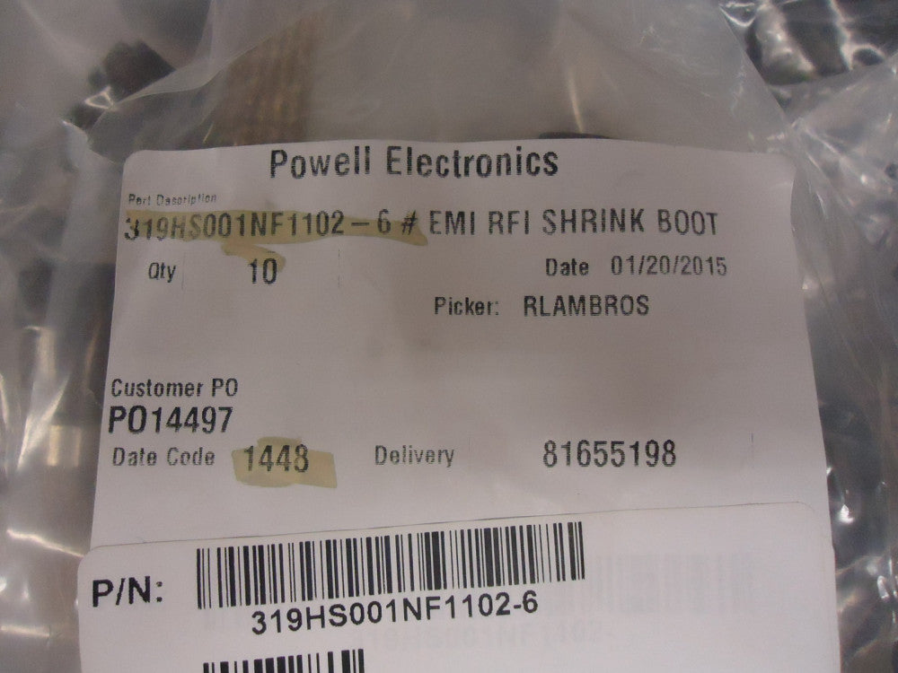 319HS001NF1102-6 GLENAIR CIRCULAR MIL SPEC STRAIN RELIEFS & ADAPTERS BRAND NEW!