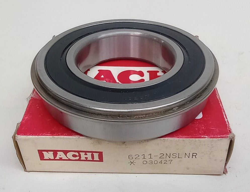 Nachi 6211-2NSLNR Ball Bearing Deep Groove 55X100X21mm Double Sealed