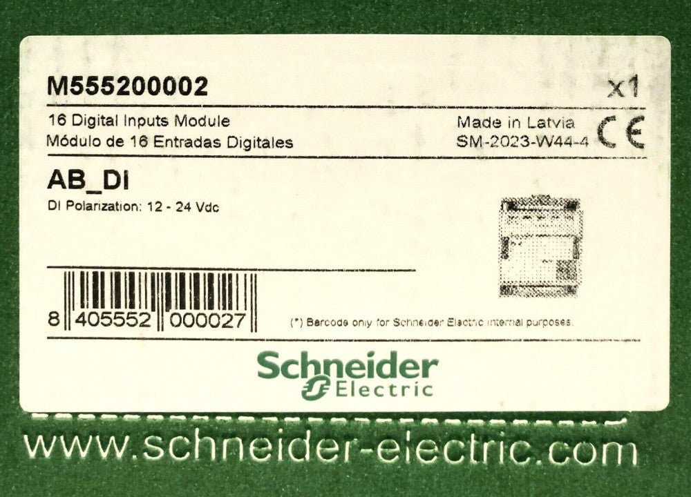 SCHNEIDER ELECTRIC M555200002 AB DI Saitel DR 16 Digital Input Module 12-24 VDC
