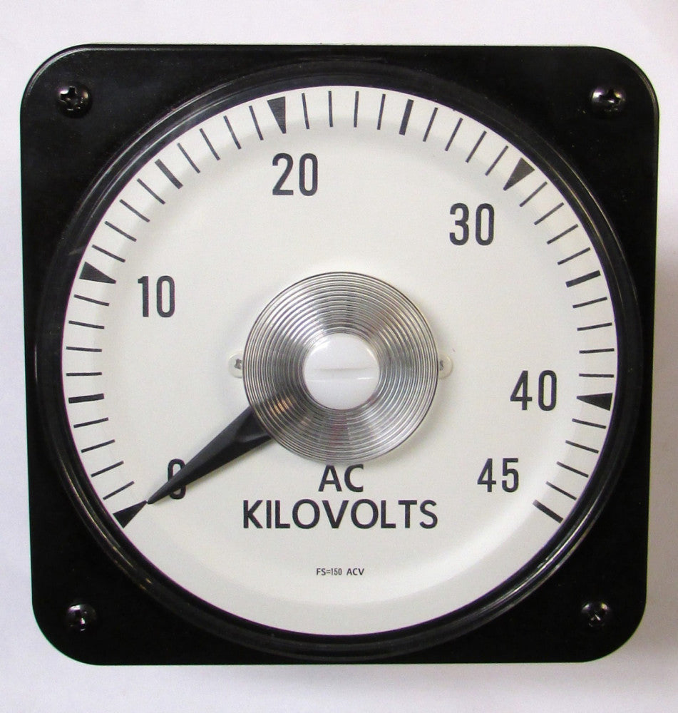 YOKOGAWA 103021PZXU7P 0-45 AC Kilovolts AB40 Panel Meter 150 VAC 103021PZXU7MWW