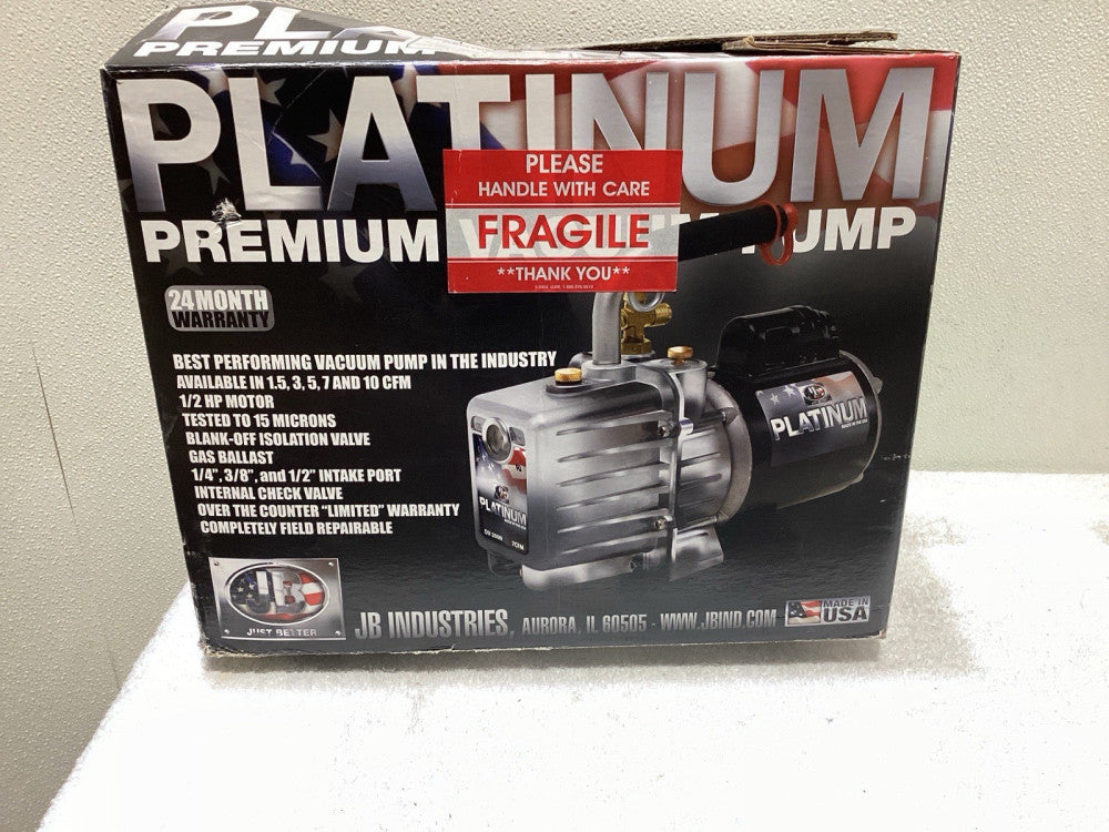 JB Industries DV-85N-250NL Platinum Premium Vacuum Pump. Dual Voltage.