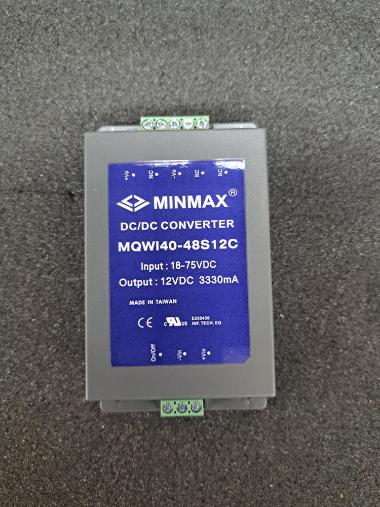 New, Minmax, MQWI40-48S12C, 40 Watt, 4:1 regulated output, DC/DC Converter
