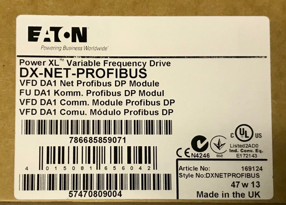 EATON DX-NET-PROFIBUS Power XL Variable Frequency Drive DP Communications Module