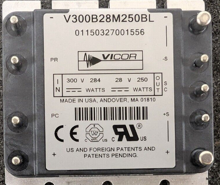 New, Vicor, V300B28M250BL, DC DC CONVERTER 28V 250W