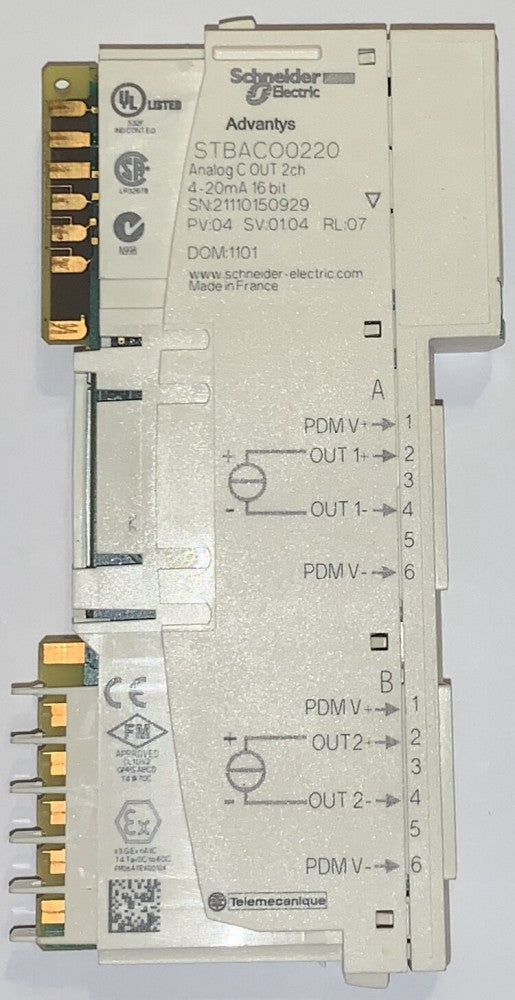 SCHNEIDER ELECTRIC STBACO0220 Analog Output Module AC00220