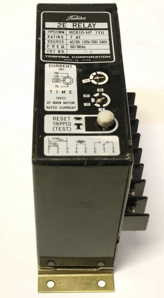 TOSHIBA RC810 HP 1YU Type 2E Relay 120-240 VAC