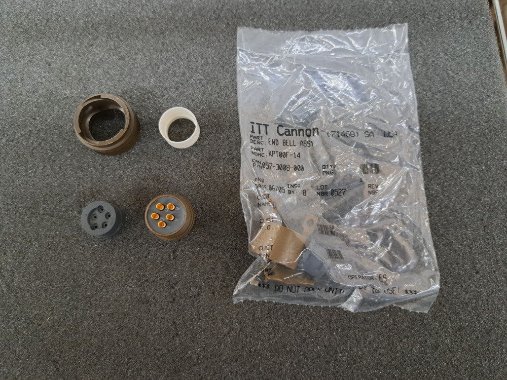 New, ITT Cannon, MS3116F14-5P, CONN PLUG MALE 5P GOLD SLDR CUP, Kit
