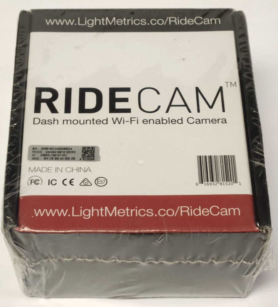 SEALED LIGHT METRICS RIDE CAM DASH Mounted WiFi Enabled Camera 2AN3A128101ZDRC