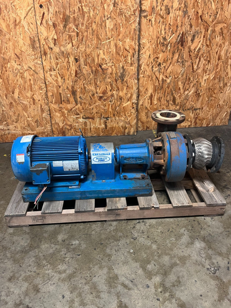 STERLING F2 1050A PEERLESS END SUCTION PUMP 15 HP 208-230/460V 3 PH