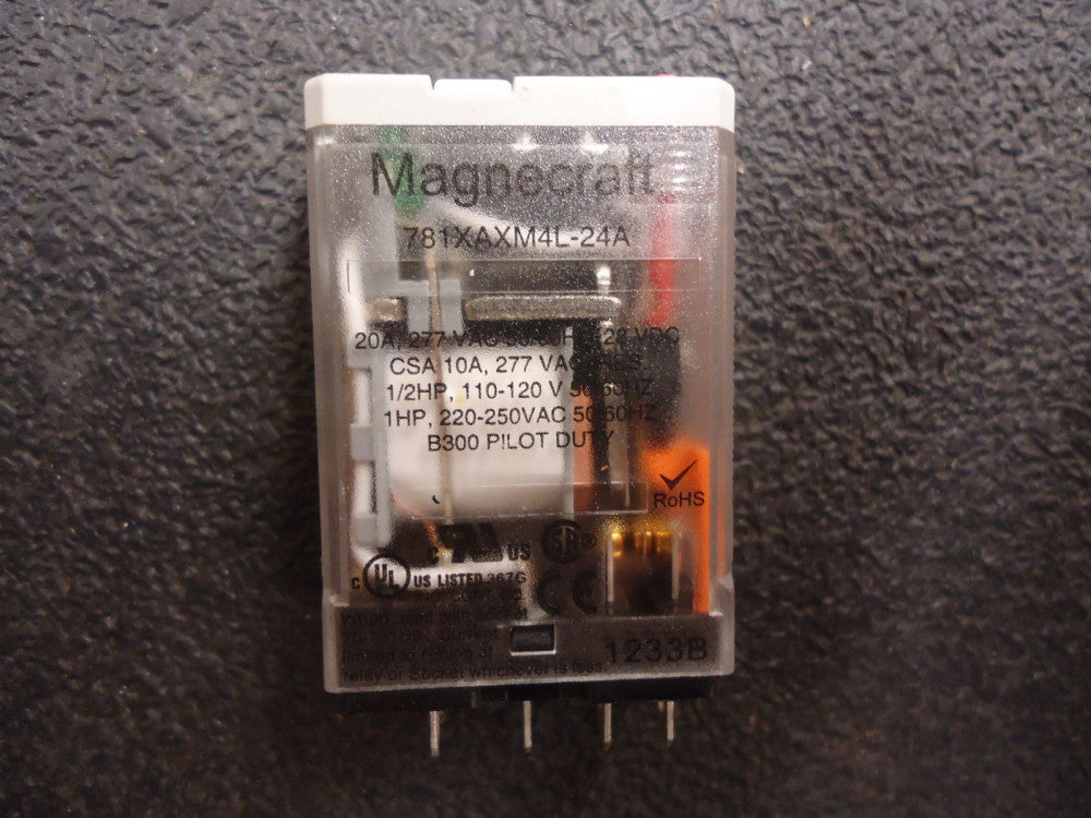 781XAXM4L-24A Magnecraft General Purpose Relay 781 Ice Cube Relay 20A BRAND NEW!