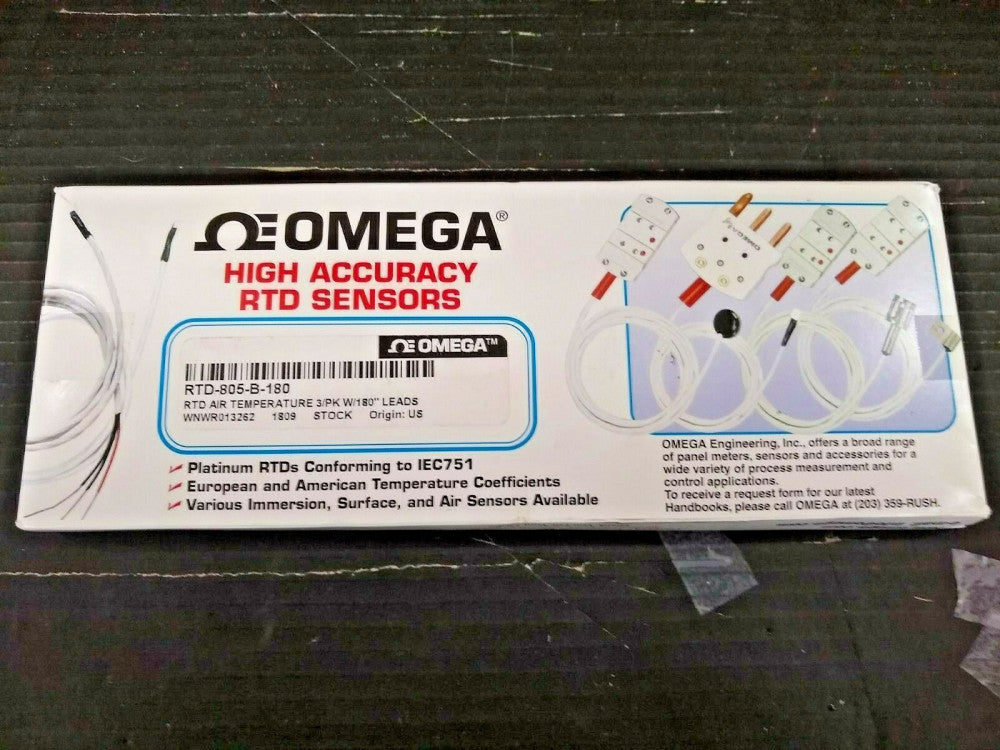 New, Omega, RTD-805-B-180, High Accuracy RTD Sensors
