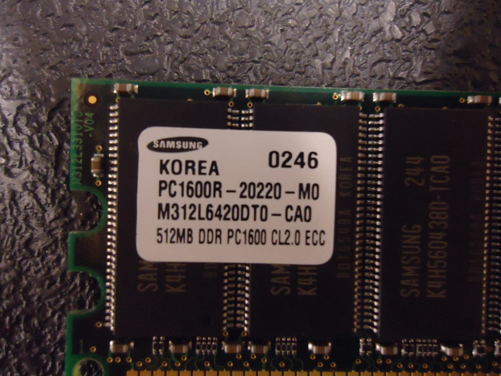 M312L6420DT0-CA0 Samsung 512MB DDR PC1600 Memory Module Brand NEW!