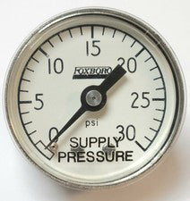 FOXBORO Supply Pressure Gauge 0-30 PSI 30 PSI 1/4" NPT