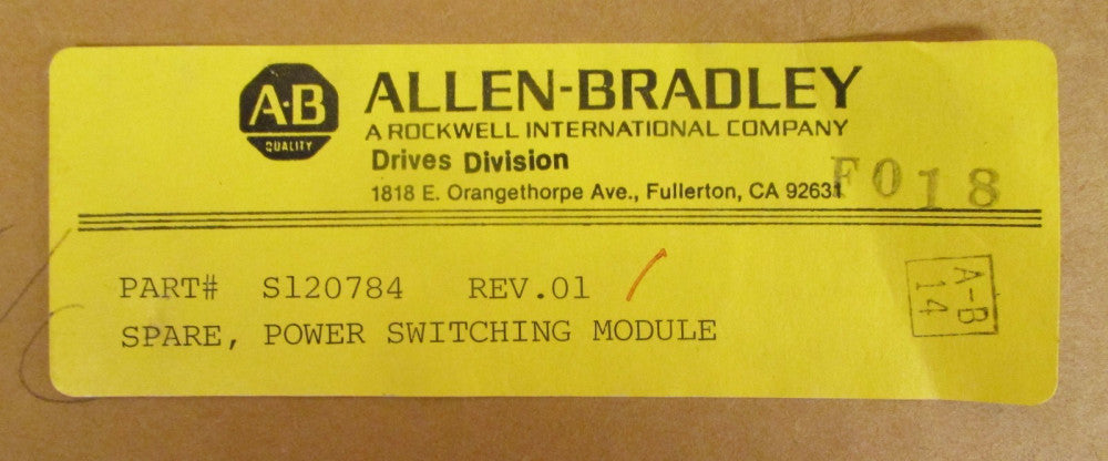 ALLEN BRADLEY S120784 FUJI 1DI200Z 120 1200V Power Switching Transistor Module