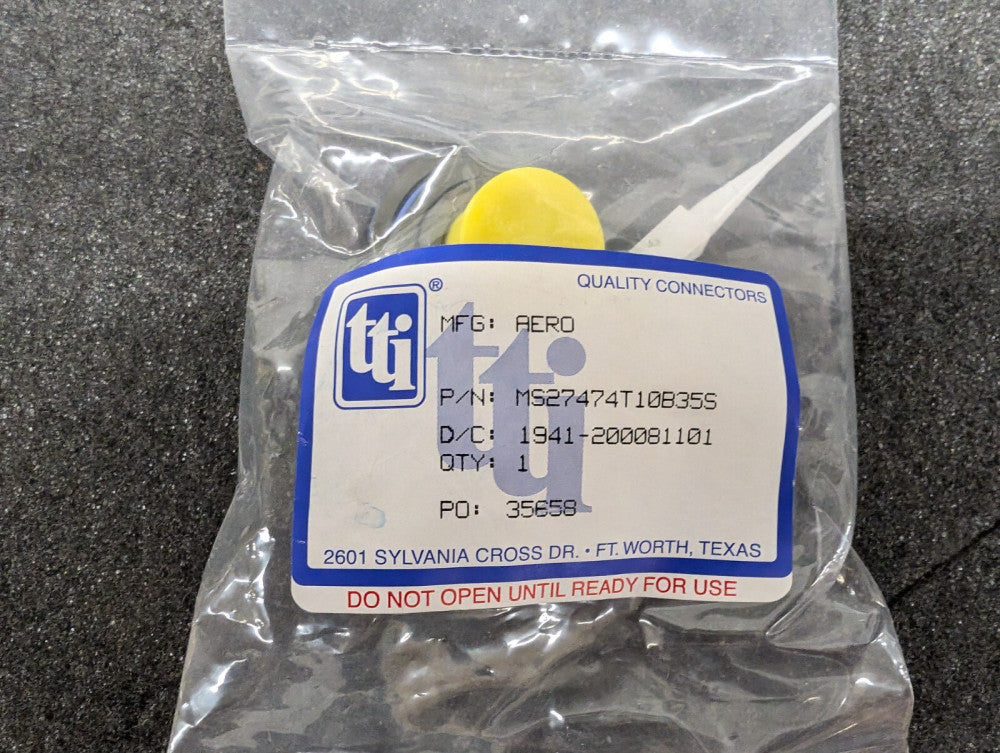 New, Amphenol, MS27474T10B35S, Circular MIL Spec Connector 13P SZ 10 RCPT PNL MN