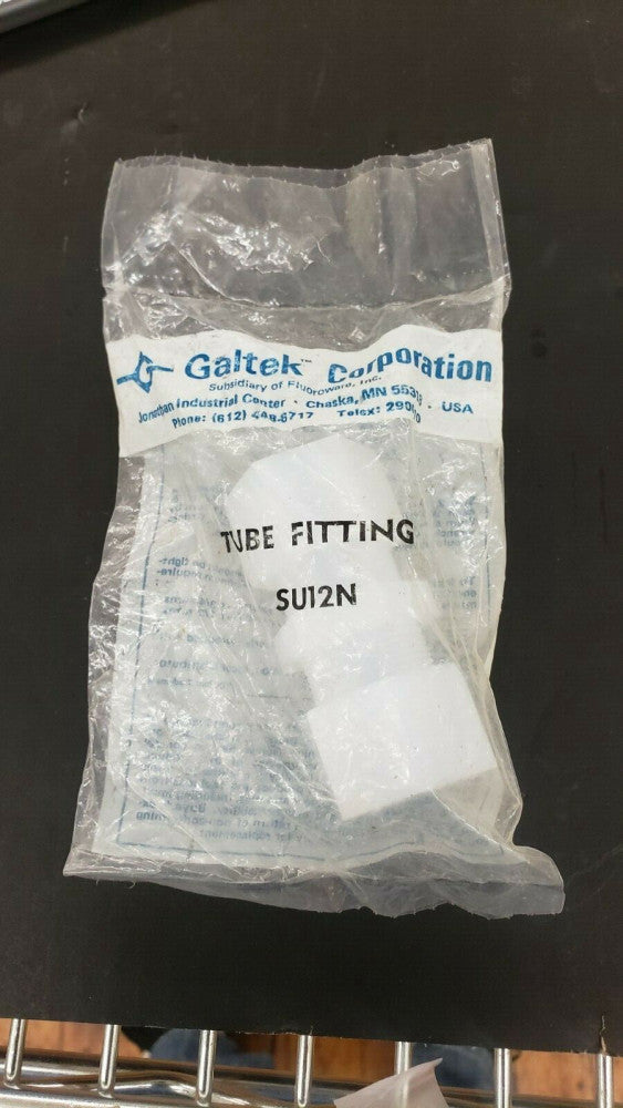 New, Galtek, SU12N, STRAIGHT UNION, 3/4-INCH, INTEGRAL FERRULE, PFAA