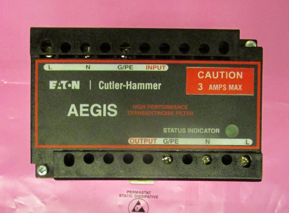 EATON CUTLER HAMMER AGSHWCH120N03XS AEGIS EMI Filter Surge Suppressor A0AS1H1025
