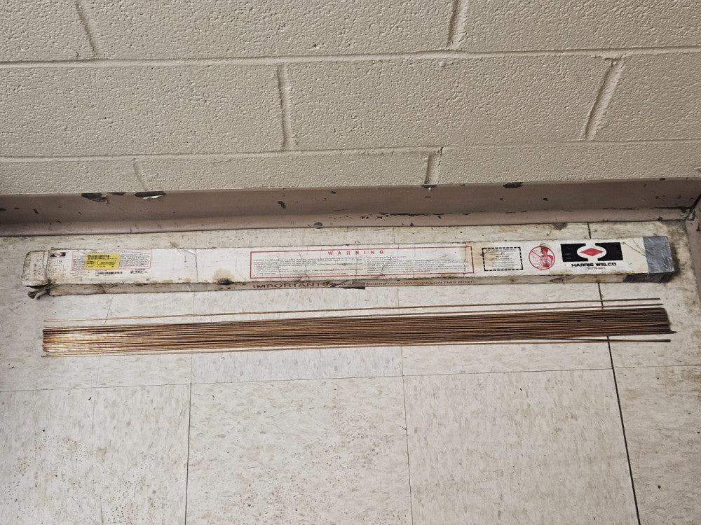 2.14LBS 37PCS Harris Welco 3-SIB Welding Rod 03SIB50 3/32" X 36"