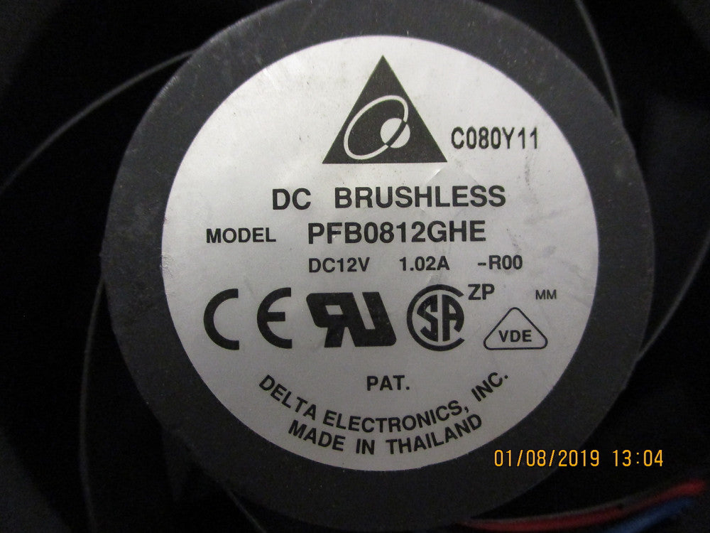 PFB0812GHE-R00 Delta Electronics FAN AXIAL 80X80X38MM 12V WIRE BRAND NEW!