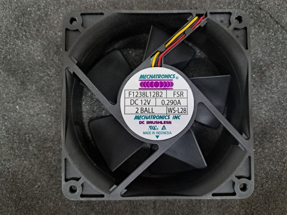 New, Mechatronics, F1238L12B2, DC Axial fan, 120x120mm, Ball, 12VDC, 360mA Fan