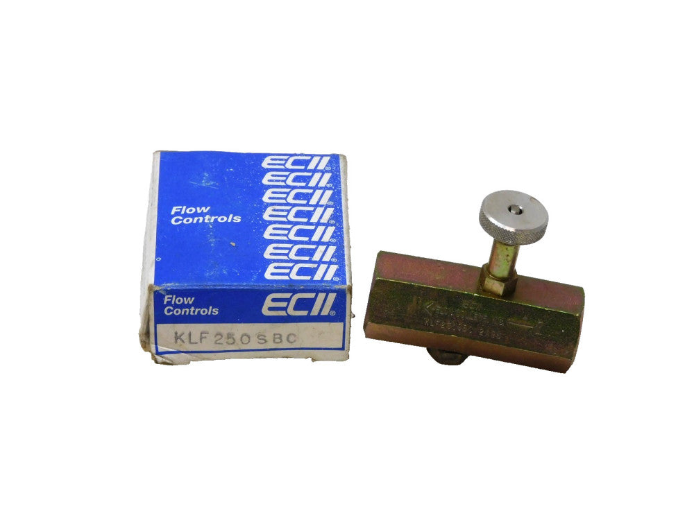 Ecii KLF250SBC Flow Control Valve 1/4" npt