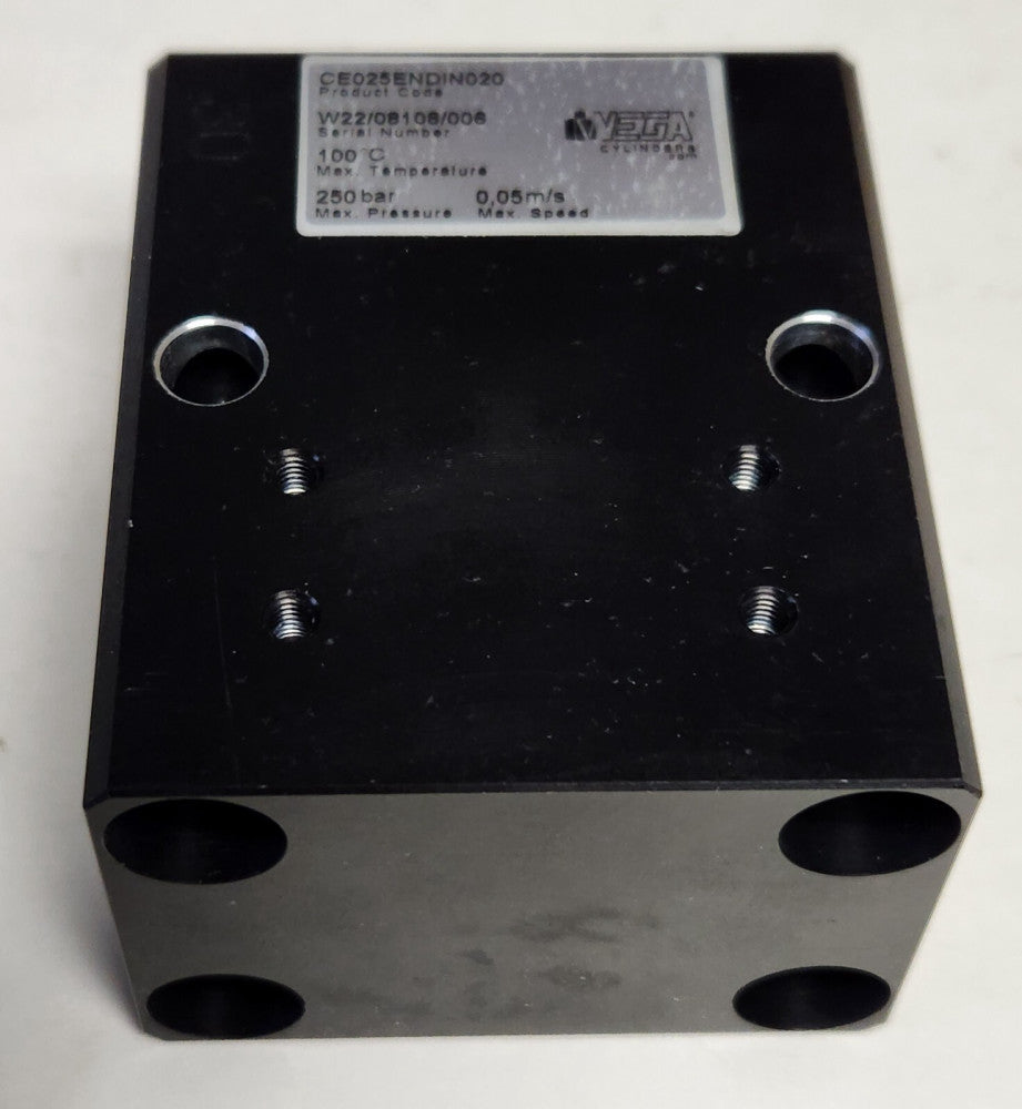 VEGA CYLINDERS CE025ENDIN020 Pneumatic Cylinder 250 Bar Max Pressure 0.05 m/s