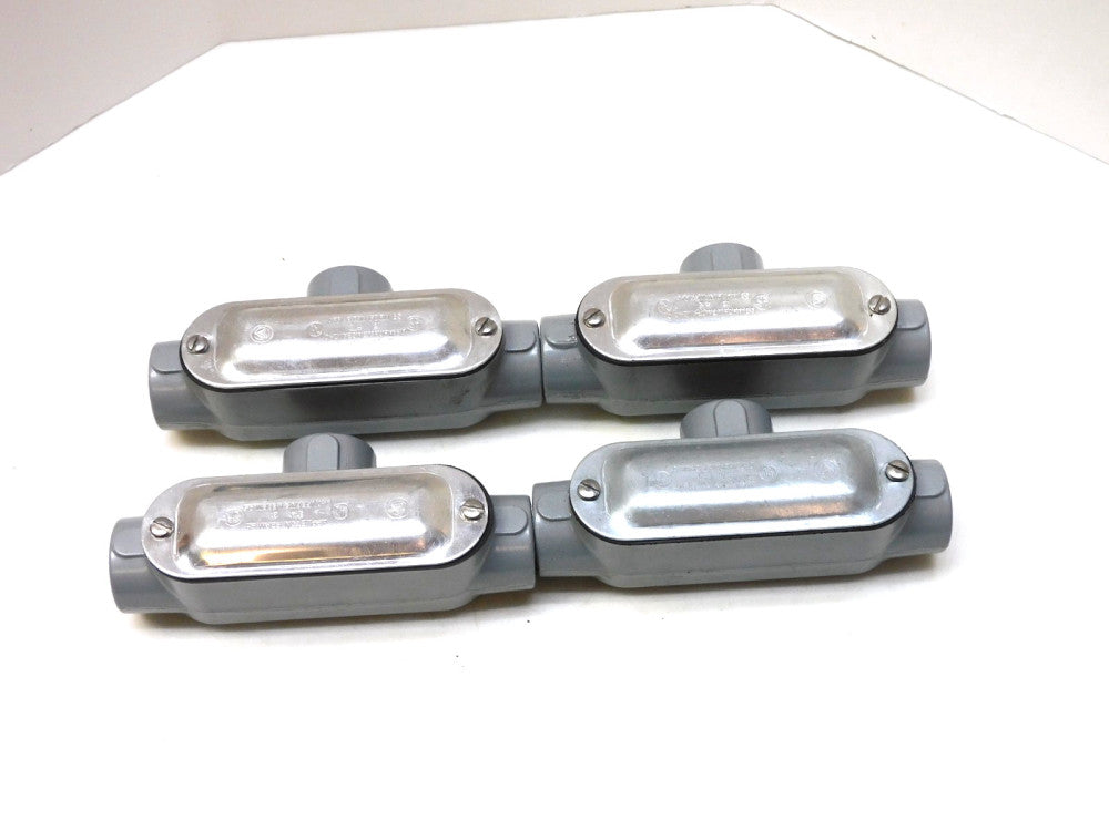 Appleton T75A Form 85 Type T RMC/IMC Tee Conduit Body 3/4"npt Aluminum Lot of 4