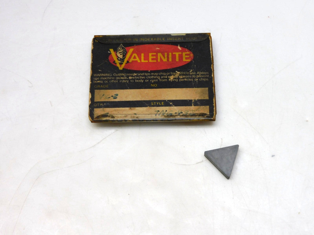 LOT OF 5 VALENITE TNG-432 CARBIDE INSERT VC2