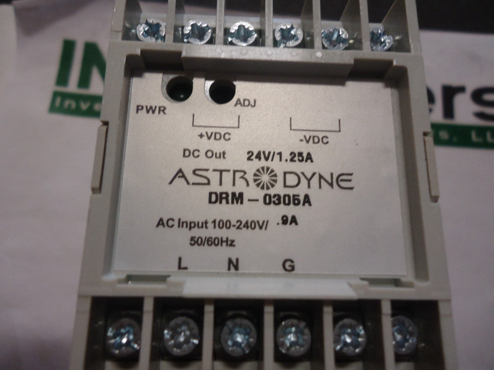 DRM-0305A Astrodyne 30W Din rail supply, 24VDC Brand New!