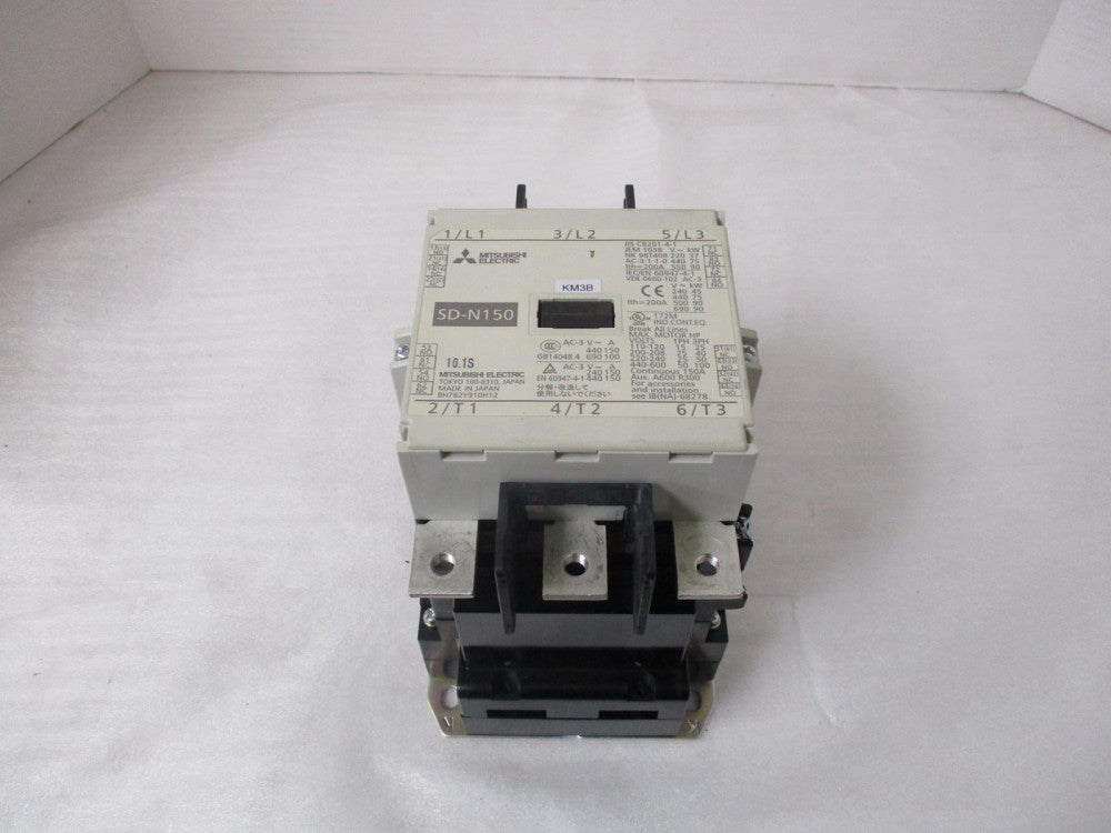 MITSUBISHI SD-N150 CONTINUOUS 3 POLE MAGNETIC CONTACTOR/STARTER