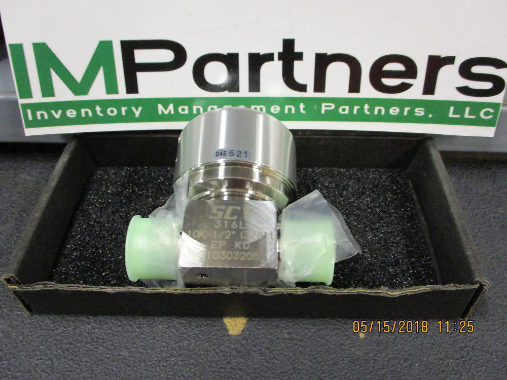 316L 10K-1/2" Kitz SCT DIAPHRAGM VALVE PCTFE-SEAT SCV 316L 10K-1/2" Brand New!