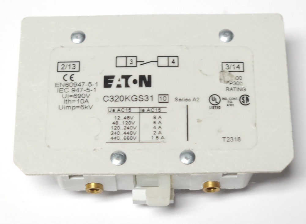 EATON CUTLER HAMMER C320KGS31 Freedom Series 1 NO Auxiliary Contact