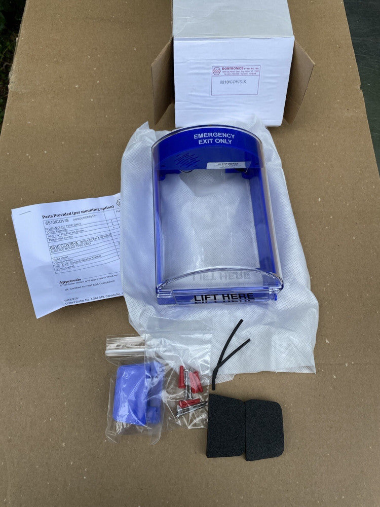 Dortronics 6510/COV/S-X Anti-Tamper Alarm Cover Pull Station Guard Unused New