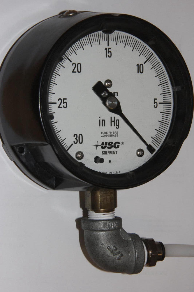 USG SOLFRUNT Hg 0-30 Vacuum Gauge with Large 4.5-Inch Dial